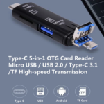 Multifunction OTG Card Reader- Type-C/USB /Micro USB/micro SD Memory Card Reader - Image 2