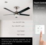 GearUP Wi-Fi Ceiling Fan Speed Controller & Light Switch — Smart TUYA / Smart Life App Control – (Without Remote) - Image 2