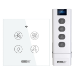 GearUP Wi-Fi Ceiling Fan Speed Controller & Light Switch - Smart TUYA/Smart Life App Control with Remote