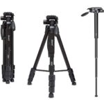 Jmary KP2599 Professional Camera Tripod and Monopod  Black Color