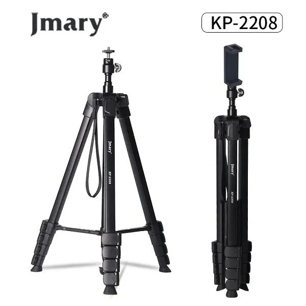 Jmary-Tripod-KP-2208-Professional-Tripod-with-Mobile-Holder-3.webp Jmary Tripod KP-2208 Professional Tripod With Mobile Holder - Image 1