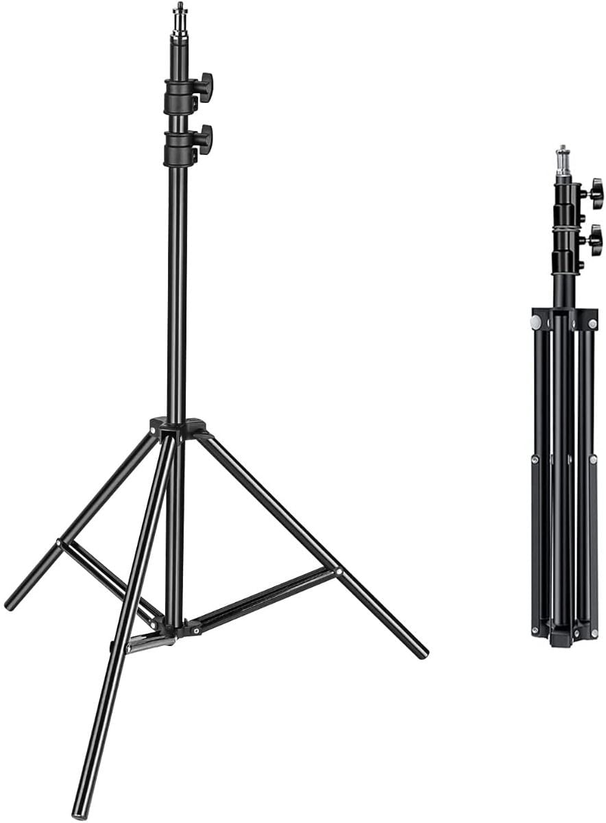 Tripod-Stand.jpeg Metal Tripod Stand (Adjustable up to 6.5 Feet) for Fan, Video Light, Ring Light etc. (1pc) - Image 1