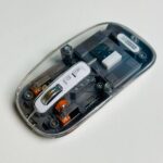 GearUP WM30 Transparent Crystal 2.4G + Bluetooth Magnetic Wireless Mouse